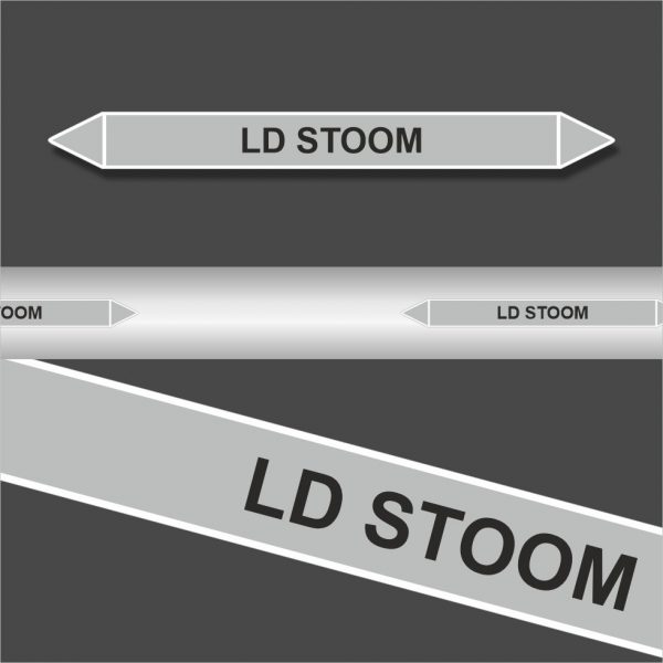 Leidingstickers Leidingmarkering LD Stoom (Stoom)