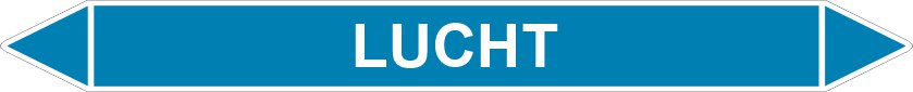 Leidingstickers Leidingmarkering Lucht (Lucht) Leidingstickers Leidingmarkering Lucht (Lucht)