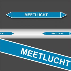 Leidingstickers Leidingmarkering Meetlucht (Lucht)