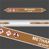 Leidingstickers Leidingmarkering Methanol (Ontvlambare vloeistoffen)