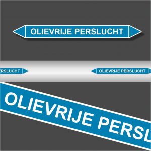 Leidingstickers Leidingmarkering Olievrije Perslucht (Lucht)