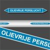 Leidingstickers Leidingmarkering Olievrije Perslucht (Lucht)