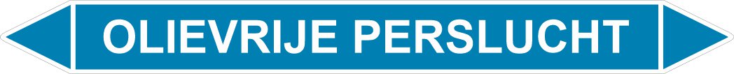 Leidingstickers Leidingmarkering Olievrije Perslucht (Lucht)