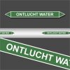 Leidingstickers Leidingmarkering Ontlucht water (Water)