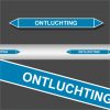 Leidingstickers Leidingmarkering Ontluchting (Lucht)