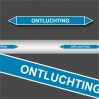 Leidingstickers Leidingmarkering Ontluchting (Lucht)