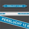 Leidingstickers Leidingmarkering Perslucht 12 BAR (Lucht)