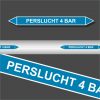 Leidingstickers Leidingmarkering Perslucht 4 BAR (Lucht)