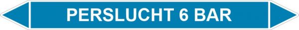 Leidingstickers Leidingmarkering Perslucht 6 BAR (Lucht)