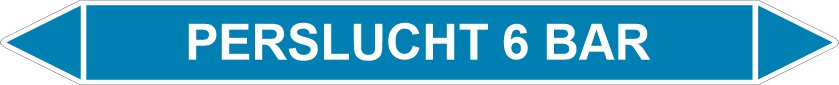 Leidingstickers Leidingmarkering Perslucht 6 BAR (Lucht) Leidingstickers Leidingmarkering Perslucht 6 BAR (Lucht)