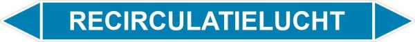 Leidingstickers Leidingmarkering Recirculatielucht (Lucht)