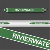 Leidingstickers Leidingmarkering Rivierwater (Water)