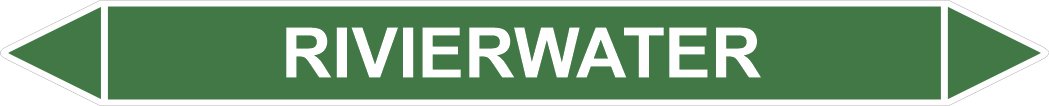Leidingstickers Leidingmarkering Rivierwater (Water)