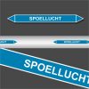 Leidingstickers Leidingmarkering Spoellucht (Lucht)