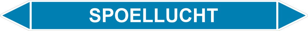 Leidingstickers Leidingmarkering Spoellucht (Lucht) Leidingstickers Leidingmarkering Spoellucht (Lucht)