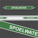 Leidingstickers Leidingmarkering Spoelwater (Water)