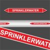 Leidingstickers Leidingmarkering Sprinklerwater (Blusleidingen)