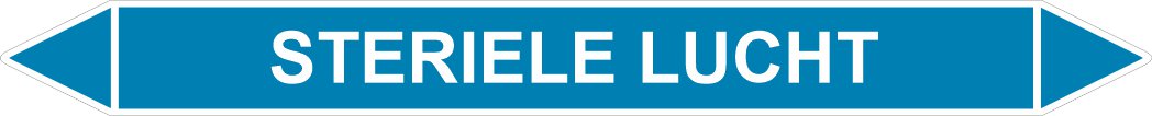Leidingstickers Leidingmarkering Steriele Lucht (Lucht)