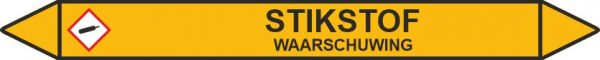 Leidingstickers Leidingmarkering Stikstof (Gassen)