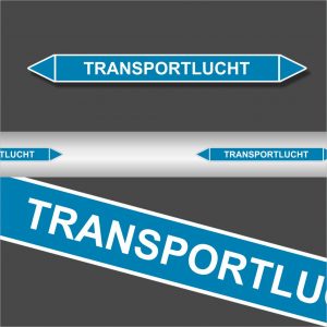 Leidingstickers Leidingmarkering Transportlucht (Lucht)