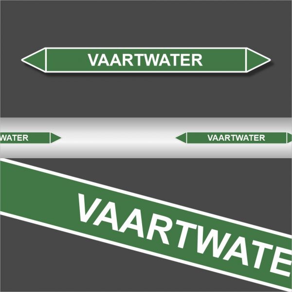 Leidingstickers Leidingmarkering Vaartwater (Water)