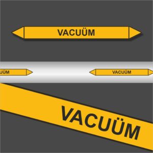 Leidingstickers Leidingmarkering Vacuüm (Gassen)