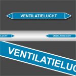 Leidingstickers Leidingmarkering Ventilatielucht (Lucht)