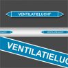 Leidingstickers Leidingmarkering Ventilatielucht (Lucht)