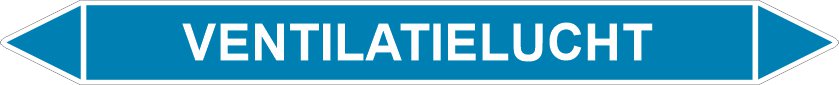 Leidingstickers Leidingmarkering Ventilatielucht (Lucht)
