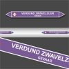 Leidingstickers Leidingmarkering Verdund zwavelzuur (Basen)