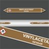 Leidingstickers Leidingmarkering Vinylacetaat (Ontvlambare vloeistoffen)