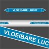 Leidingstickers Leidingmarkering Vloeibare lucht (Lucht)