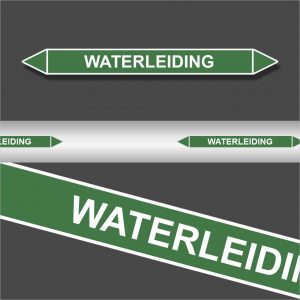 Leidingstickers Leidingmarkering Waterleiding (Water)