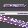 Leidingstickers Leidingmarkering Waterstoffluoride (Basen)