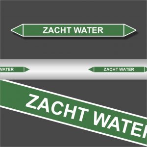 Leidingstickers Leidingmarkering Zacht water (Water)