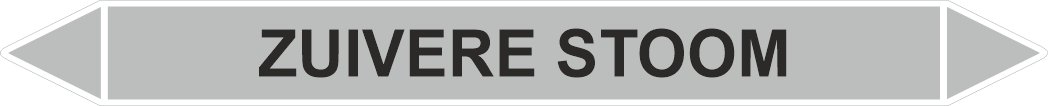 Leidingstickers Leidingmarkering Zuivere Stoom (Stoom)
