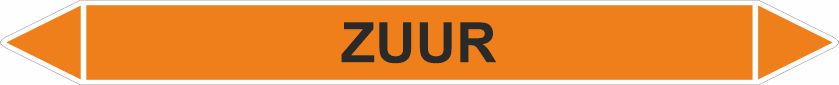 Leidingstickers Leidingmarkering Zuur (Zuren)