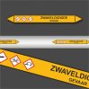 Leidingstickers Leidingmarkering Zwaveldioxide (Gassen)