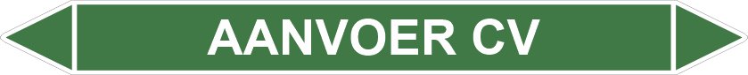 Leidingstickers Leidingmarkering aanvoer CV (Water) Leidingstickers Leidingmarkering aanvoer CV (Water)