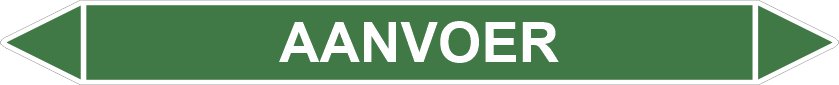 Leidingstickers Leidingmarkering aanvoer (Water)