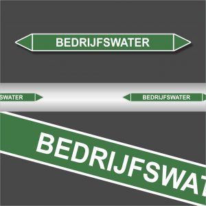 Leidingstickers Leidingmarkering bedrijfswater (Water)