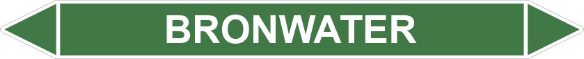 Leidingstickers Leidingmarkering bronwater (Water) Leidingstickers Leidingmarkering bronwater (Water)