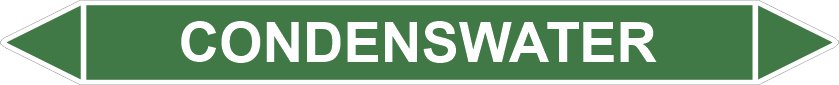 Leidingstickers Leidingmarkering condenswater (Water) Leidingstickers Leidingmarkering condenswater (Water)
