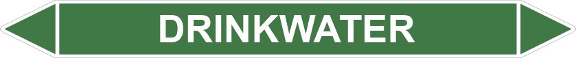 Leidingstickers Leidingmarkering drinkwater (Water) Leidingstickers Leidingmarkering drinkwater (Water)