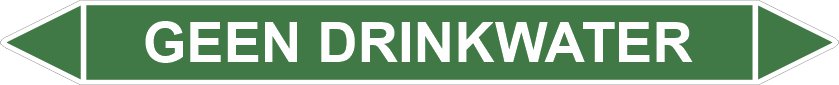 Leidingstickers Leidingmarkering geen drinkwater (Water) Leidingstickers Leidingmarkering geen drinkwater (Water)