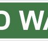 Leidingstickers Leidingmarkering koud water (Water)