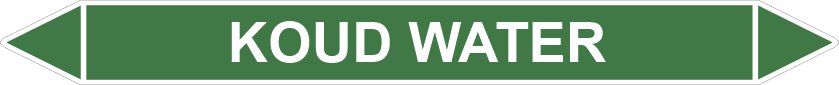Leidingstickers Leidingmarkering koud water (Water) Leidingstickers Leidingmarkering koud water (Water)
