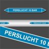 Leidingstickers Leidingmarkering Perslucht 10 BAR (Lucht)