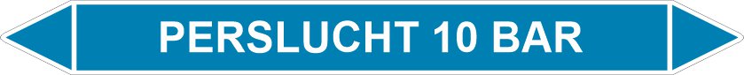 Leidingstickers Leidingmarkering Perslucht 10 BAR (Lucht) Leidingstickers Leidingmarkering Perslucht 10 BAR (Lucht)