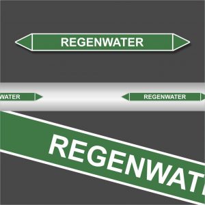 Leidingstickers Leidingmarkering regenwater (Water)
